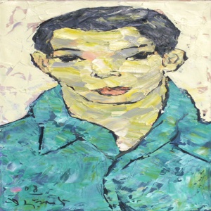 Doan Xuan Tang , vietnam artist , self portrait