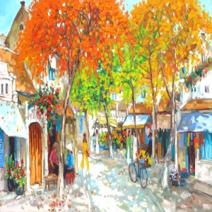 Lam Duc Manh , vietnam artist , vietnam painting , vietnam art , buy paintings online , Hanoi , autumn 