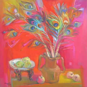 Le Minh Nguyet , vietnam artist , vietnam art , vietnam painting , still life , flower