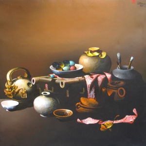 Le Ngoc Tuong , still life , painting