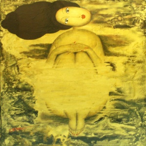 Nguyen Trung Viet , lacquer painting , nude