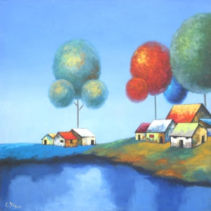Thieu Cong Binh , landscape painting 