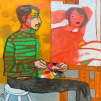 The painting is not yes finished